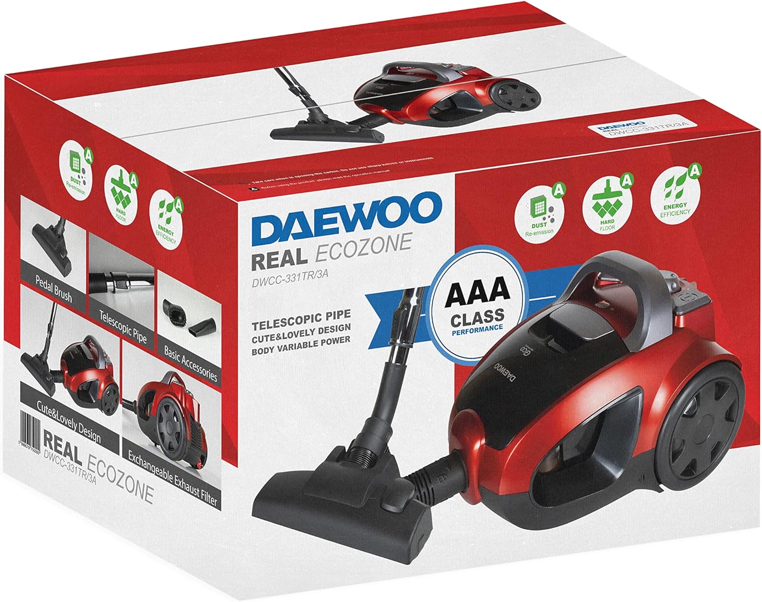 Bezsáčkový vysavač Daewoo DWCC-331TR-3A